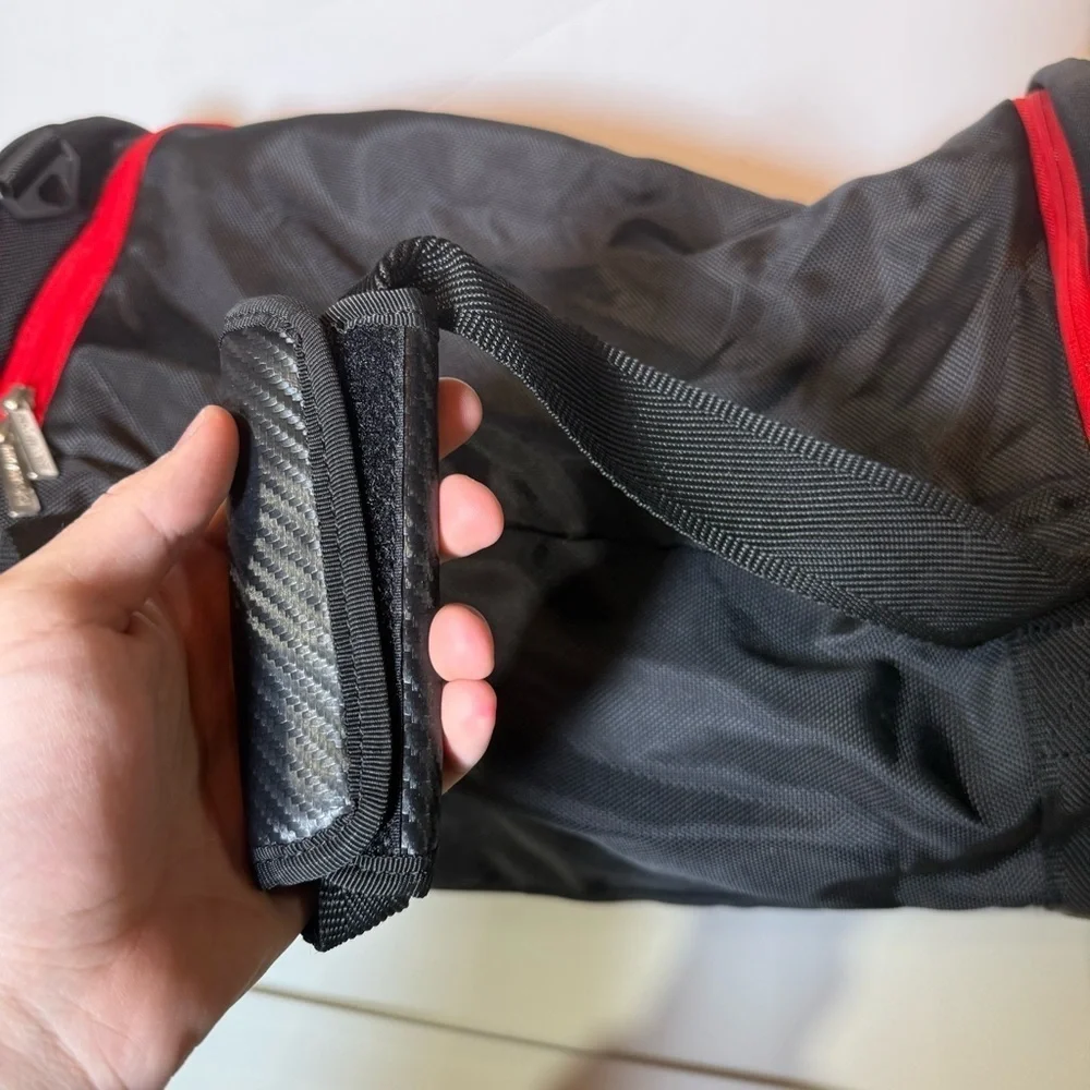 Ducati Corse Duffel Barrel Sport Bag Black and Red 23 inch Travel Novelty